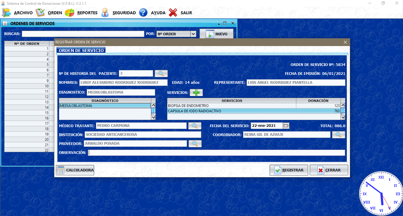 Sistema de Donaciones